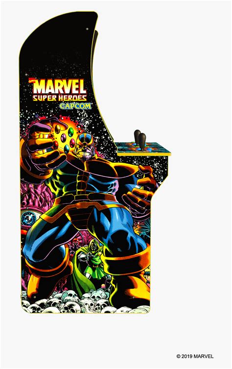 Marvel Super Heroes Arcade Cabinet - Marvel Superheroes Arcade 1up, HD Png Download - kindpng