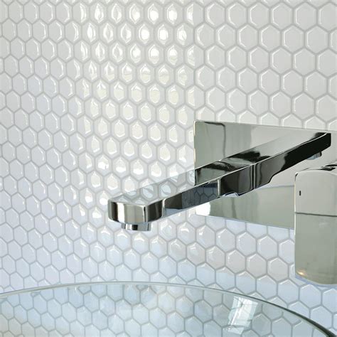 Smart Tiles Hexago 11.27 in.W x 9.64 in. H Decorative Mosaic Wall Tile Backsplash (6-Pack ...