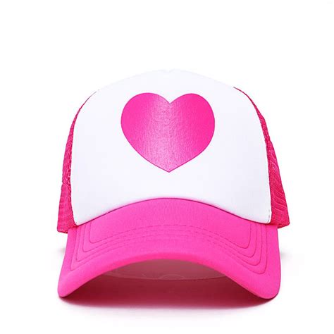 Mabel Pines Pink Heart Trucker Hat Gravity Falls TV Show Baseball Cap Costume - Walmart.com ...