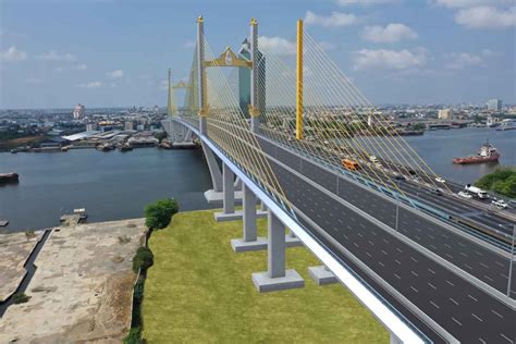 New eight-lane bridge over Chao Phraya river in Bangkok to be completed ...