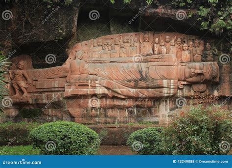 Leshan, China Giant Buddha Park Stock Photo - Image of leshan, carving: 43249088