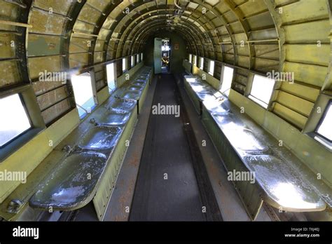 The inside of a DC-3 Dakota Stock Photo - Alamy