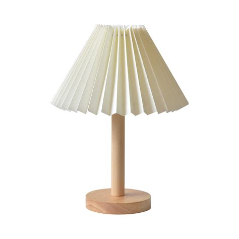 Konesky Table Lamp Korean Pleated DIY Ceramic Desk Lamp for Living Room ...