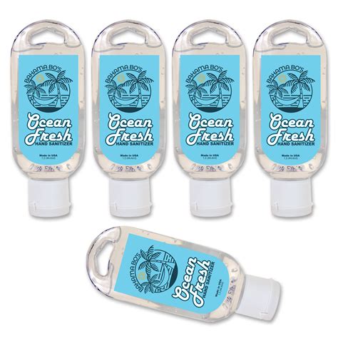 Hand Sanitizer Travel Size 1.5 Oz 5-Pack - Bahama Bo's