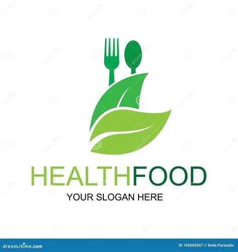 Healthy Food Logo Vector Design Icon Illustration Stock Vector ...