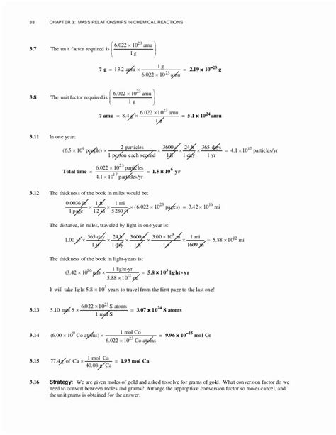 50 Chemistry Conversion Factors Worksheet