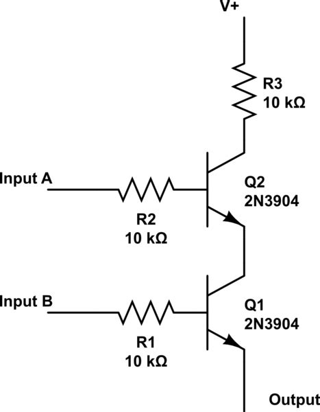 Is this NPN transistor AND logic gate practical? - Electrical Engineering Stack Exchange