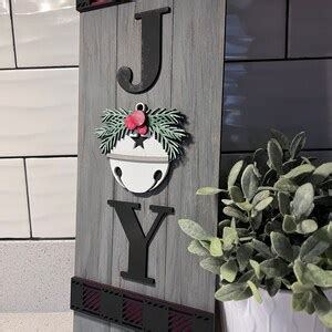 Joy Wooden Christmas Sign, Rustic Wood Sign, Hand Painted Wood Sign ...