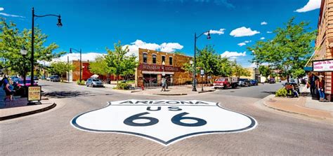 Route 66 Sign Painted on the Square in Winslow, Arizona Editorial ...