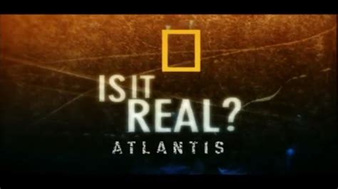 Is It Real? Atlantis (Documentary) ♦NatGeo♦ - YouTube