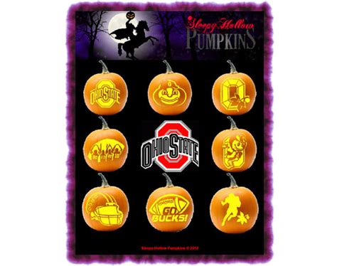 Contains 8 pumpkin carving patterns for all your football season needs. Rally your football team ...