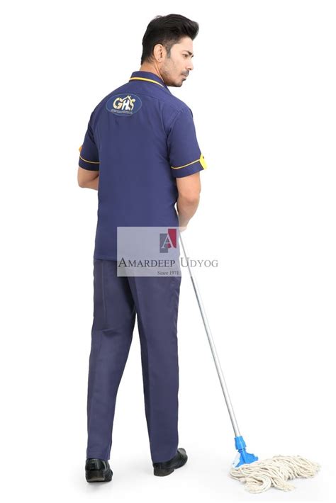 Blue Men Cleaner Sweeper Uniform, For Office, Size: S M L XL at Rs 550 ...