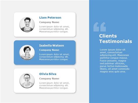 Client Testimonials Template