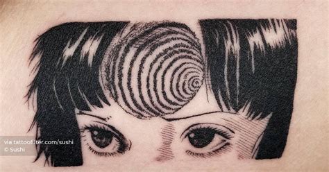 Uzumaki tattoo located on the inner arm.