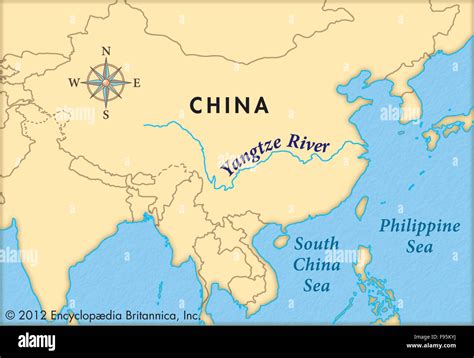 Yangtze River China Map Printable