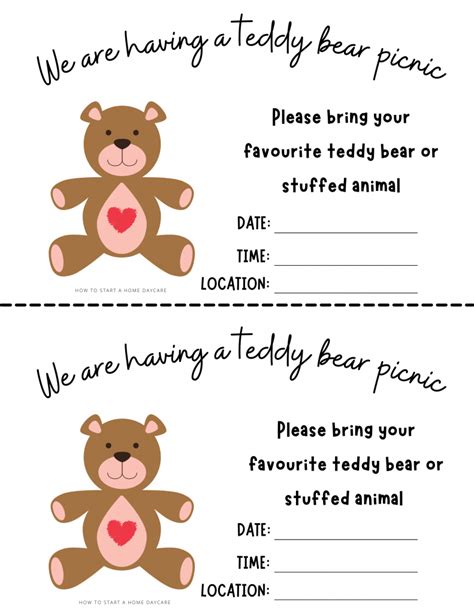 Teddy Bear Picnic Preschool Theme - Activities and Recipes