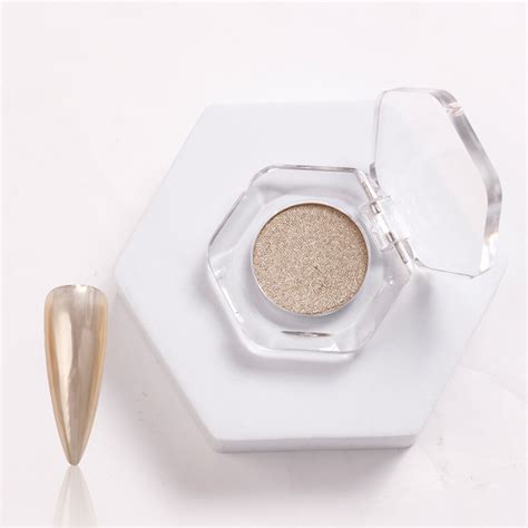 Chrome Nail Powder 8 Colors Optional Metal Solid Magic Mirror Powder Titanium Nail Polish Super ...