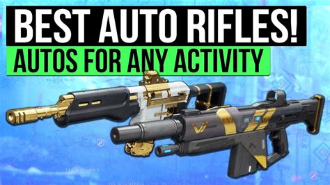 Destiny 2 | Top 5 Auto Rifles for Any Activity! (Best Guns in Destiny 2) - YouTube