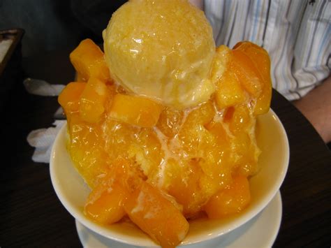 mango ice shower | had in a cafe in aoyama, tokyo, japan. de… | Flickr