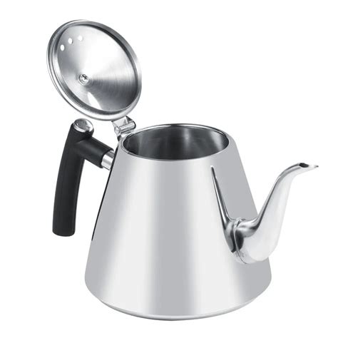 1.2L Stainless Steel Stove top Teapot Tea Coffee Pot Tea kettle Heat Resistant Silicone ...