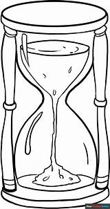 Hourglass Coloring Page  Easy Drawing Guides sketch template