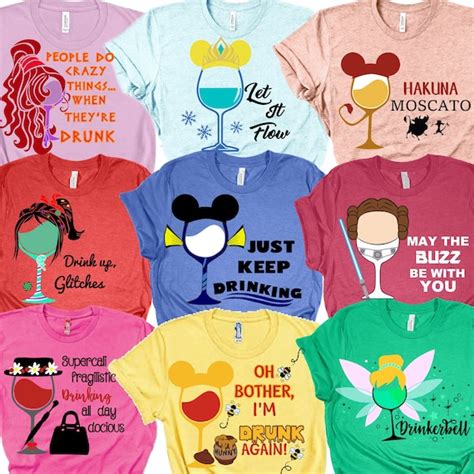 Disney Drinking Shirts Disney Drinking Around the World T - Etsy