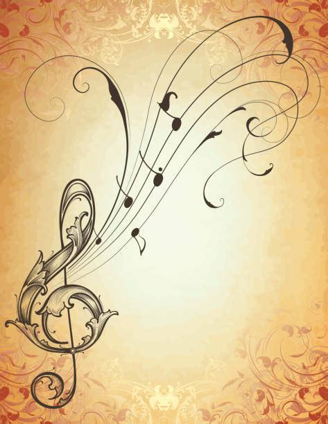 Clip Art Of Fancy Music Notes Illustrations, Royalty-Free Vector ...