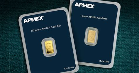 What are the Dimensions of .5 and 1 gram Gold Bars? - APMEX