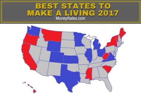 Best States to Make A Living 2017 | MoneyRates