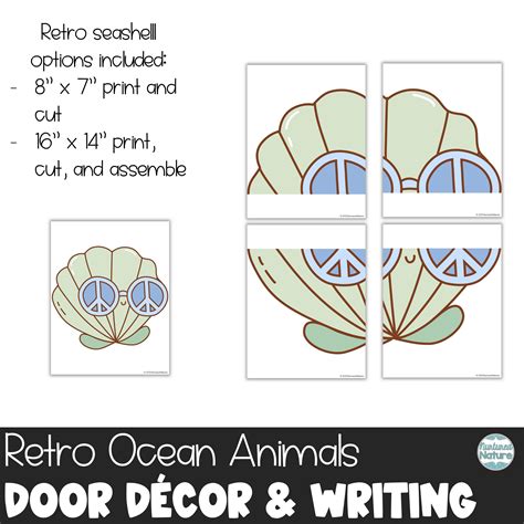 Retro Classroom Decor - Ocean Animals Door or Bulletin Board with ...