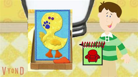 blue's clues drawing 3 clues: joe's surprise party - YouTube