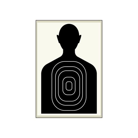 gun shooting target cartoon vector illustration 22610271 Vector Art at ...