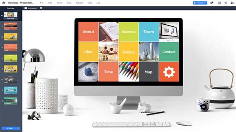 Desktop Computer Prezi Template | Prezibase