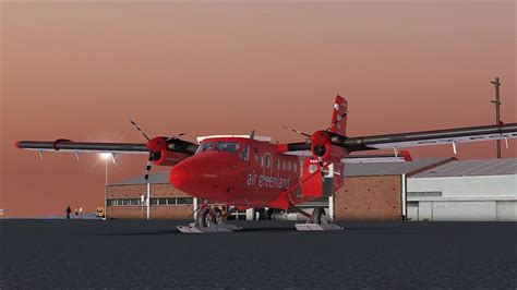 FSX FTX Orbx freeware Godthaab / Nuuk Airport, Greenland.