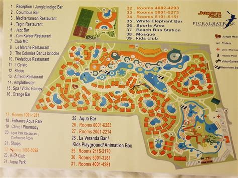 Jungle Aqua Park Map