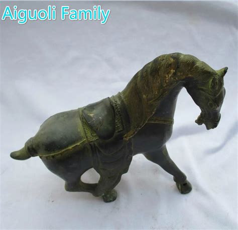 Rare Asian Antique Oriental Art Horse Chinese Old Bronze Carved Horse ...