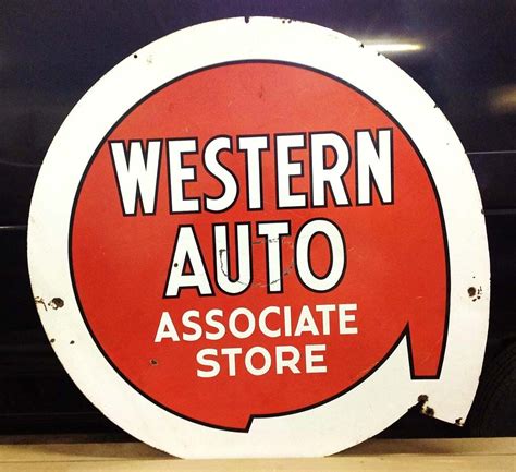 Western Auto Sign- check it out at vintagegallery.com | Vintage advertisements, Auto signs ...