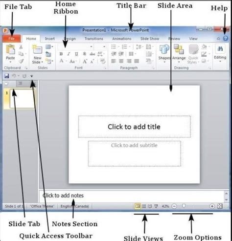 draw and label the the power point window. - Brainly.in