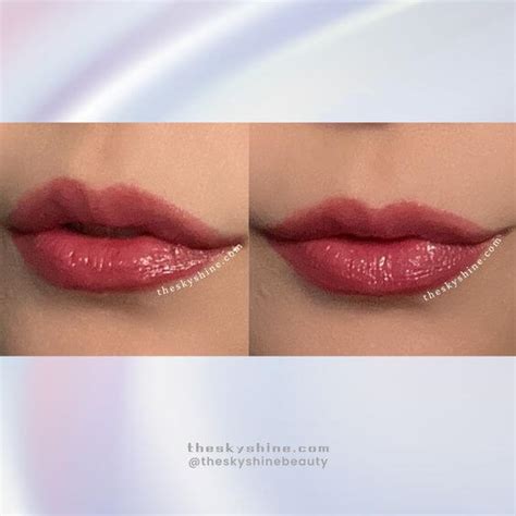 How to Turn Rich Magenta Lips into Glossy Red Lips Tutorial - theskyshine.com