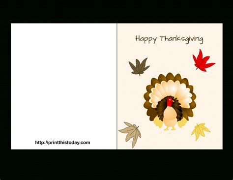 Printable Thanksgiving Cards For Kids - Printable Card Free