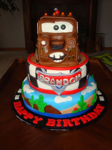 Mater Tow Truck - CakeCentral.com