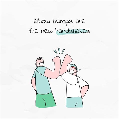 Elbow bumps psd new normal | Premium PSD Template - rawpixel