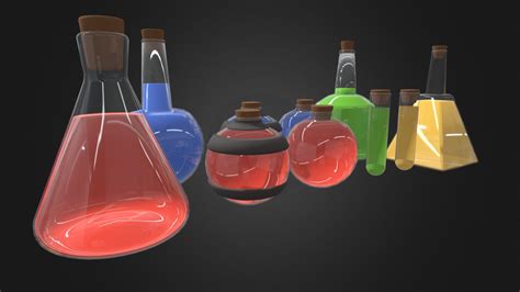 Realistic potions - Download Free 3D model by czarnyxhd [ea64e2a ...