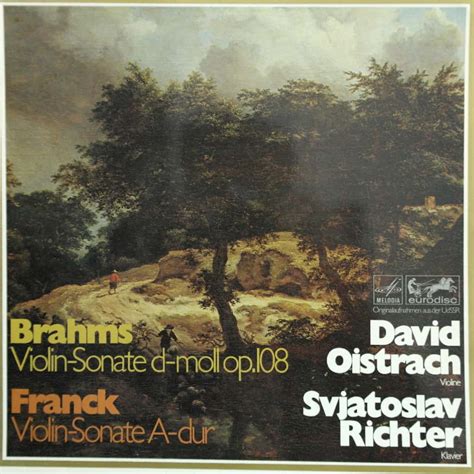 Brahms : Violin Sonata No.3 in D minor, Op.108 / Franck : Violin Sonata ...