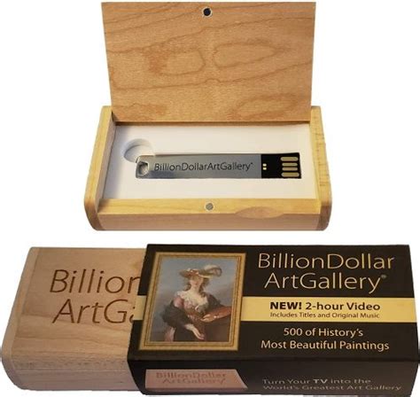 Billion Dollar Art Gallery - USB with 500 Famous Works of Art - Yinz Buy