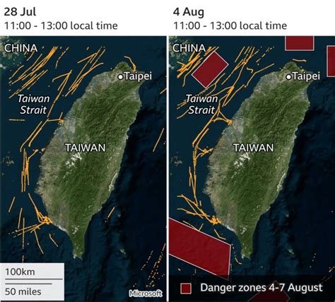 What is the impact of the China - Taiwan conflict on shipping?