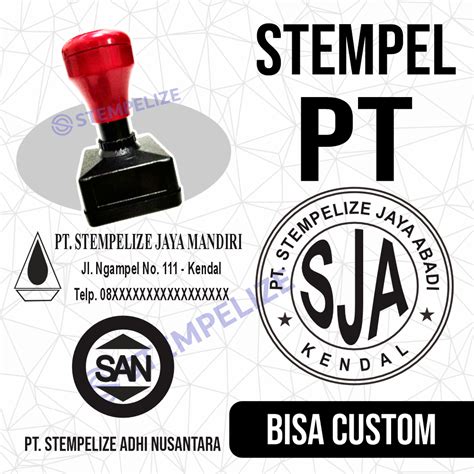 Jual Stempel Perusahaan PT Custom | Shopee Indonesia