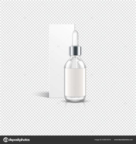 Blank Boxes Bottles Vitamin Serum Modern Realistic Design Stock Vector by ©kurnia009 630015316