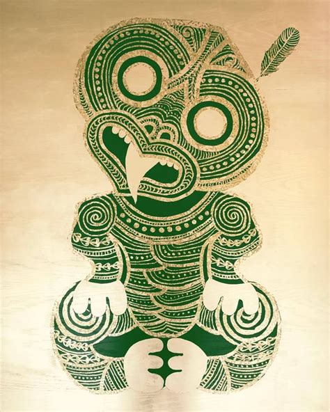 HEI TIKI - POUNAMU WITH FEATHER | Nz art, Polynesian art, Maori art