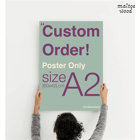 Jual Poster Custom Ukuran A2 Indonesia|Shopee Indonesia